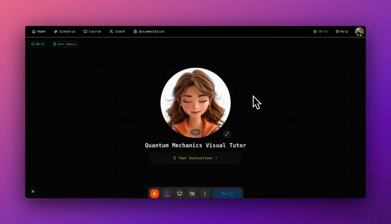 Slide generation tool demonstration showing AI-generated slides